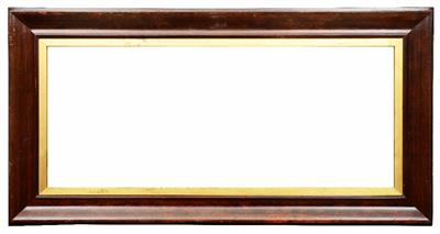 Lot 481 - A 19TH CENTURY ROSEWOOD FRAME with moulded and gilded inner slip