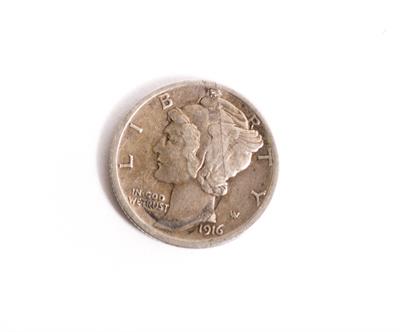 Lot 62 - A RARE USA 1916 DENVER DIME (10 CENTS COIN)