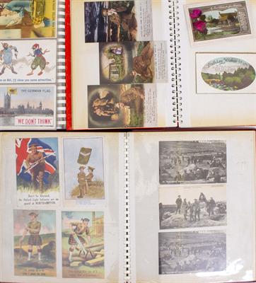 Lot 114 - THREE ALBUMS OF WORLD WAR I AND OTHER EARLY 20TH CENTURY HUMOROUS