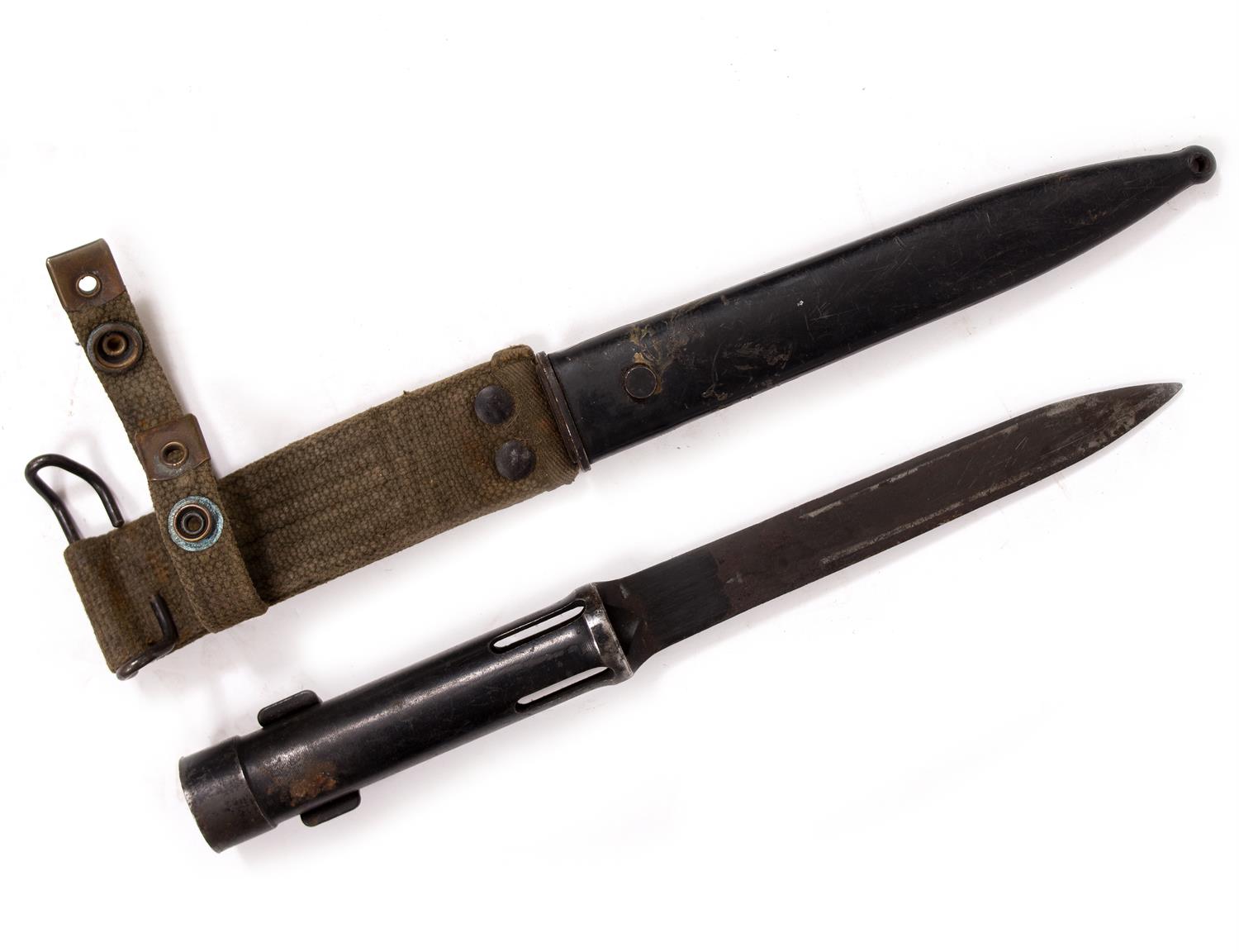 Lot 120 - A SMALL BAYONET