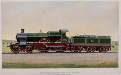 Lot 180 - A RAILWAY CHROMOLITHOGRAPH