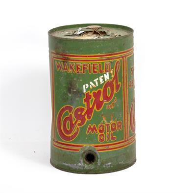 Lot 185 - A WAKEFIELD CASTROL FIVE GALLON MOTOR OIL CAN