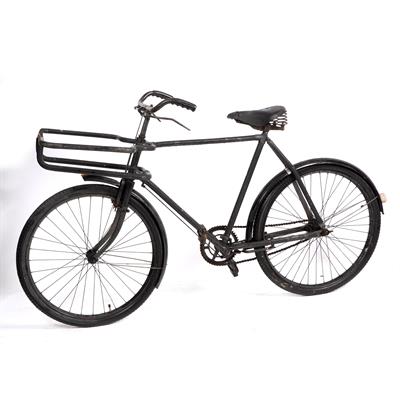 Lot 193 - A BLACK PAINTED DELIVERY BICYCLE