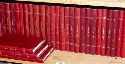 Lot 219 - SEVENTY-FOUR BOUND VOLUMES OF THE STEPHENSON LOCOMOTIVE SOCIETY JOURNAL