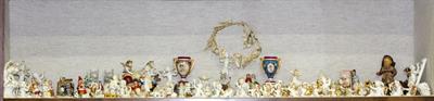 Lot 302 - A LARGE COLLECTION OF GERMAN CERAMIC CAKE DECORATIONS