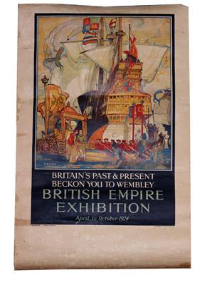 Lot 304 - BRITISH EMPIRE EXHIBITION 1924 POSTER