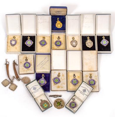 Lot 317 - A COLLECTION OF EARLY TO MID 20TH CENTURY FOOTBALL MEDALS