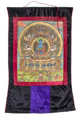 Lot 475 - A TIBETAN THANGKA