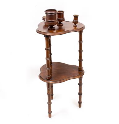 Lot 522 - AN EARLY 20TH CENTURY TWO TIER TOBACCO TABLE