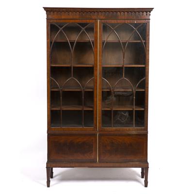 Lot 543 - A 19TH CENTURY MAHOGANY BOOKCASE