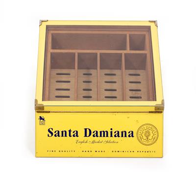 Lot 678 - A COUNTER TOP CIGAR HUMIDOR