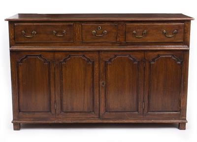 Lot 704 - A 19TH CENTURY OAK DRESSER BASE