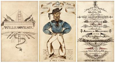 Lot 49 - A GROUP OF THREE MID-19TH CENTURY INK SKETCHES OF MARITIME INTEREST