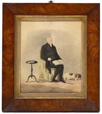 Lot 59 - ENGLISH SCHOOL (19TH CENTURY) Portrait of a Gentleman