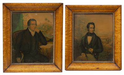 Lot 79 - A PAIR OF VICTORIAN COLOURED PRINTS OF GENTLEMEN