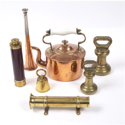 Lot 189 - A MAHOGANY BRASS THREE-DRAWER TELESCOPE by Dolland