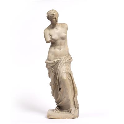 Lot 227 - A GRAND TOUR PLASTER CLASSICAL FIGURE of Venus de Milo