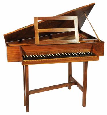 Lot 279 - A WALNUT CASED SPINET by Donald Gill