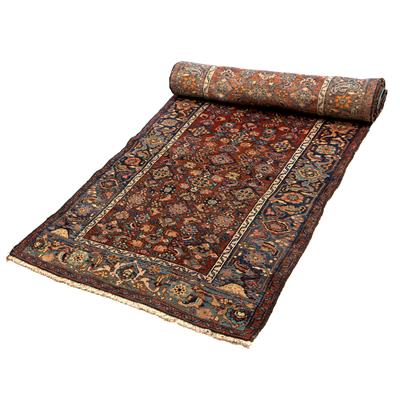 Lot 341 - AN OLD HAMADAN LONG RUNNER