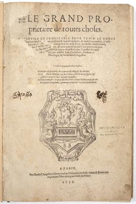 Lot 458 - BARTHOLOMAEUS ANGLICUS