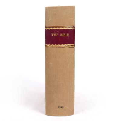 Lot 459 - AN ELIZABETHAN GENEVA 'BREECHES' BIBLE
