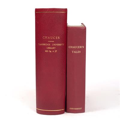 Lot 517 - THE POETICAL WORKS OF GEOFFREY CHAUCER. A Facsimile of Cambridge University Library MS GG.4.27. 3