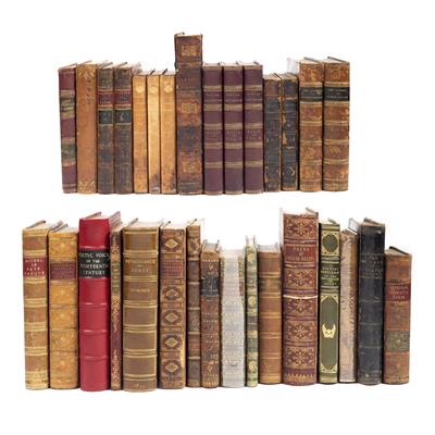 Lot 576 - BINDINGS:- A COLLECTION OF C.50 18TH/19TH CENTURY ANTIQUARIAN TITLES minly leather bound. 8vo and