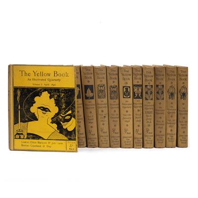 Lot 580 - THE YELLOW BOOK An Illustrated Quarterly. Vol I. April 1894 to Vol XIII April 1897 with