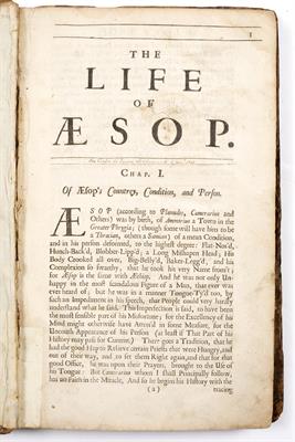 Lot 588 - A 17TH/18TH CENTURY COPY OF AESOP'S FABLES