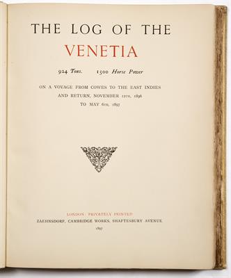 Lot 716 - The Log of The Venetia Rys