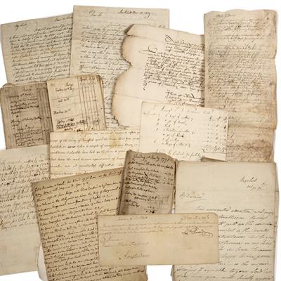Lot 786 - A COLLECTION OF ENGLISH AND CONTINENTAL M/S CORRESPONDENCE