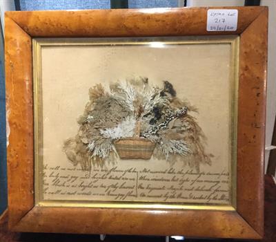 Lot 217 - A 19TH CENTURY SEAWEED PICTURE