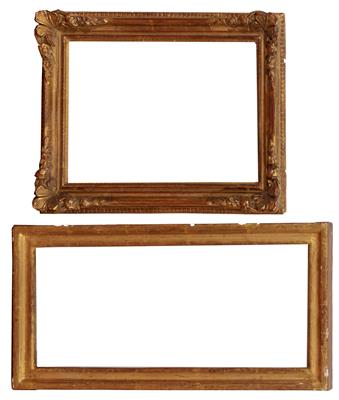 Lot 469 - AN ANTIQUE FRENCH GILT GESSO FRAME