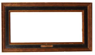 Lot 472 - AN 18TH CENTURY STYLE ITALIAN POLYCHROME MOULDING FRAME