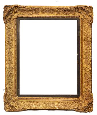 Lot 476 - A 19TH CENTURY GILT GESSO FRAME