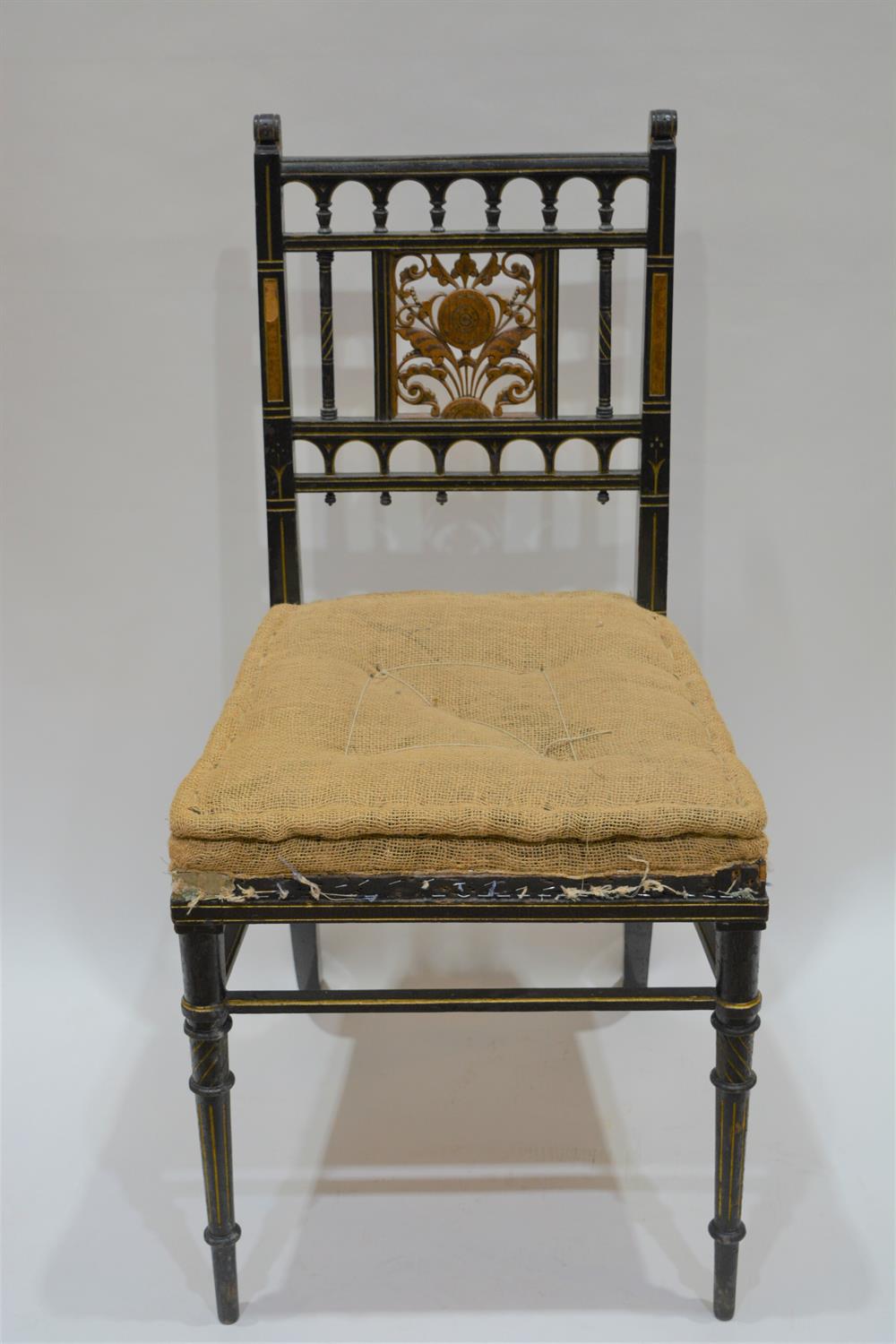 Lot 8 - Aesthetic movement chair