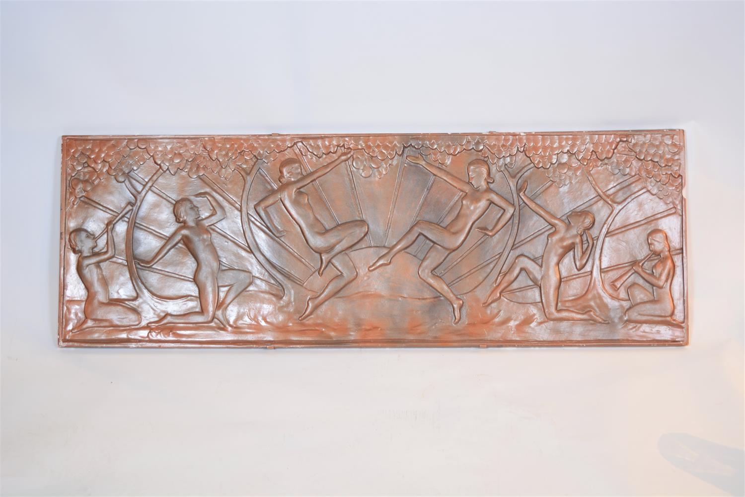 Lot 142 Art Deco style wall plaque