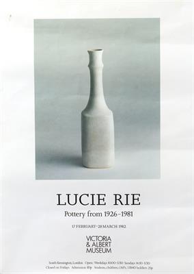 Lot 195 - Lucie Rie exhibition poster