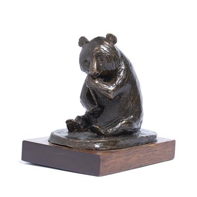 Lot 335 - Bronze model of a Panda