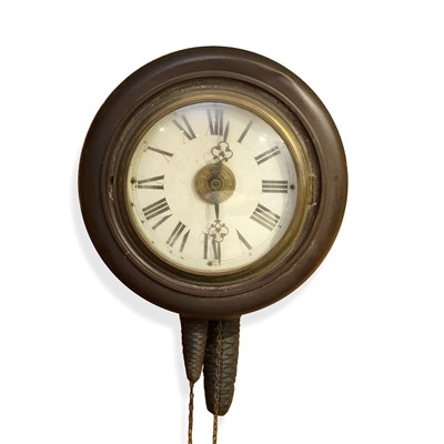 Lot 310 - A 19th century black forest postman alarm wall...