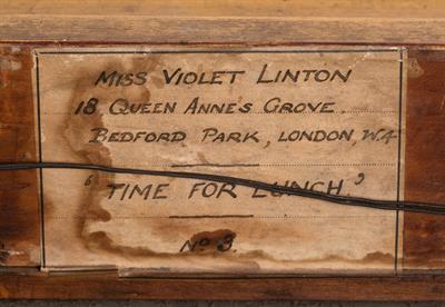 Lot 132 - Miss Violet Linton (Mis T.J. Cheater) (exh. 1899-1940)