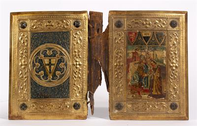 Lot 195 - A 19th Century Siennese gilt gesso and wood book cover