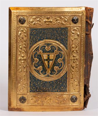 Lot 195 - A 19th Century Siennese gilt gesso and wood book cover