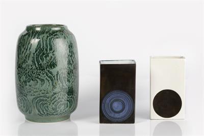 Lot 216 - Two Troika pottery slab vases