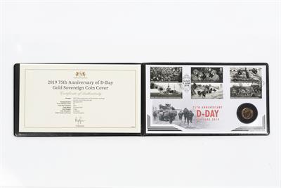 Lot 322 - 75th Anniversary of D-Day sovereign coin cover