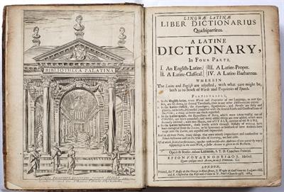 Lot 337 - A 17th Century English/Latin Dictionary