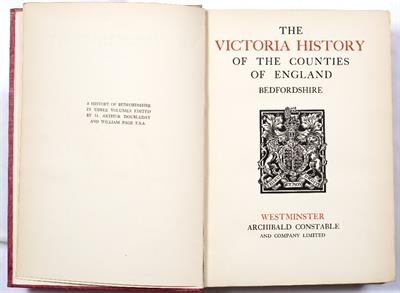 Lot 377 - VICTORIA HISTORY OF THE COUNTIES OF ENGLAND: Bedfordshire