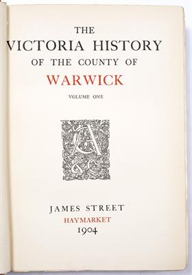 Lot 385 - VICTORIA HISTORY OF THE COUNTIES OF ENGLAND: Warwickshire