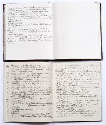 Lot 486 - A 19TH CENTURY AGRICULTURAL MANUSCRIPT NOTEBOOK in 2 vols. 8vo. relating to Sheep and other