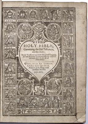 Lot 534 - A KING JAMES BIBLE. Bonham Norton & John Bill